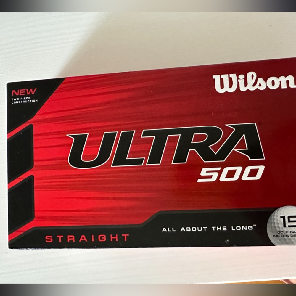 𝅺New Wilson Ultra 500 Golf Balls - 15